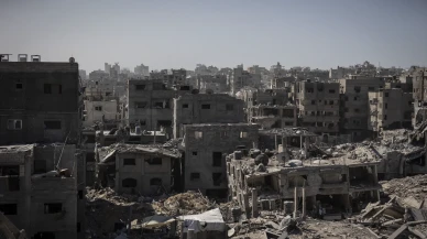 Gazze'de Ateşkes sonrası Şeyh Rıdvan Mahallesi'nde yıkım manzaraları