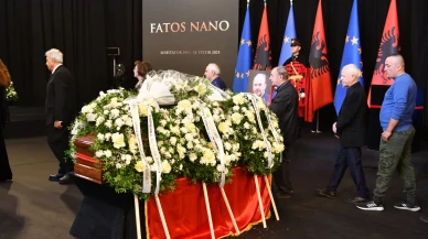 Eski Başbakan Fatos Nano devlet töreniyle son yolculuğuna uğurlandı