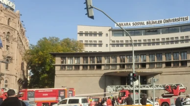 ASBÜ'de yangın söndürme sistemi teknik arıza nedeniyle devreye girdi