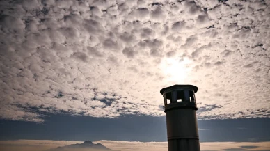 Kayseri'de nadir görülen Mammatus Bulutları göz kamaştırdı