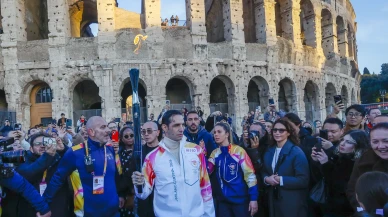 Olimpiyat meşalesi Roma’da: 63 günlük İtalya turu başladı