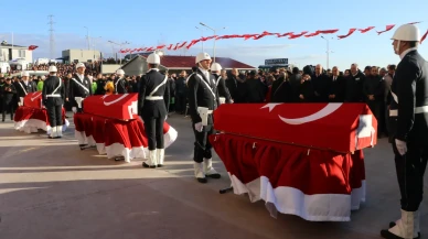 DEAŞ operasyonunda şehit olan 3 polisimiz için hüzünlü veda