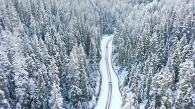 Bolu'nun zirveleri beyaza büründü: Kar kalınlığı 10 santimetre