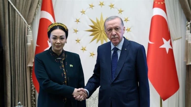 Erdoğan, Türkmenistan Meclis Başkanı Gulmanova'yı kabul etti
