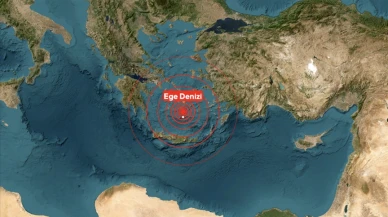 Ege Denizi'nde 5 büyüklüğünde deprem meydana geldi