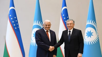 Cumhurbaşkanı Mirziyoyev, Binali Yıldırım’ı kabul etti