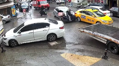 Otomobil sürücüsü, dikiz aynasını kıran motosikletliyi ezdi