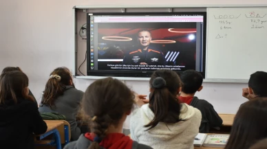 Trabzon’da öğrenciler ‘Ufkun Ötesinde’ ile uzaya yolculuk yaptı
