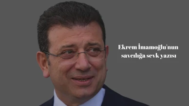 İBB Başkanı Ekrem İmamoğlu'nun savcılığa sevk yazısı