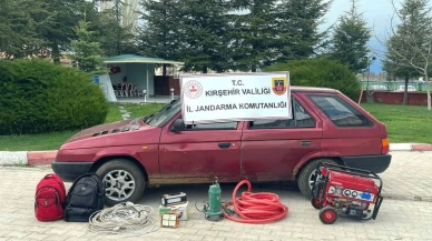 Kırşehir'de kaçak kazı yapan 7 kişi suçüstü yakalandı