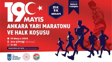 Ankara’da 19 Mayıs Yarı Maratonu ve Halk Koşusu coşku dolu anlarla kutlandı