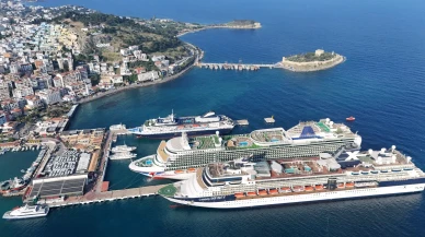 Bir günde 7 binden fazla turist Kuşadası’ndaydı