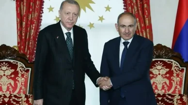 Erdoğan, Ermenistan Başbakanı Paşinyan'ı Dolmabahçe'de kabul etti