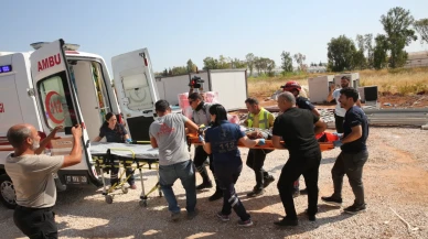 Antalya'da su kuyusuna düşen işçi hastaneye kaldırıldı