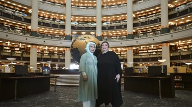Emine Erdoğan ve Tamar Bagrationi Tarihi Ziyareti Kütüphanede Gerçekleştirdi