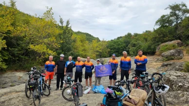 Samsun’da bisikletçilerden çevre temizliği seferberliği