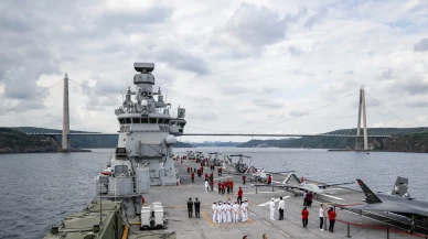 TCG Anadolu, İstanbul Boğazı'nda görkemli geçit töreni için yola çıktı