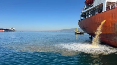 İzmit Körfezi'nde kirliliğe neden olan gemi için yasal süreç başlatıldı