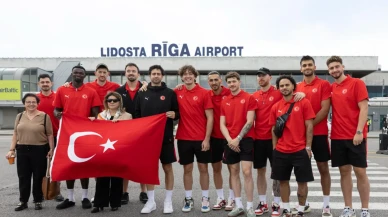 A Milli Basketbol Takımı Avrupa Şampiyonası için Riga’ya ulaştı