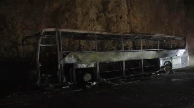 Yolcu Otobüsünde Yangın