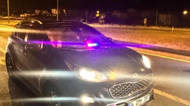 Edirne'de usulsüz çakar kullanan sürücüye rekor ceza