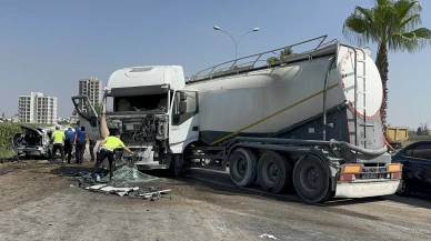 Adana'da tanker kazası: İki yaralı