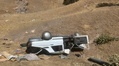 Diyarbakır’da otomobil devrildi 3'ü çocuk 8 kişi yaralandı