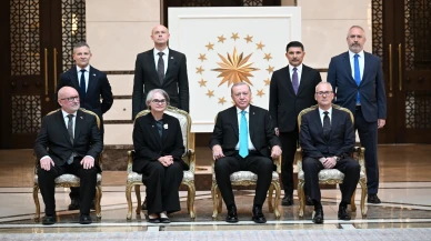 Cumhurbaşkanı Erdoğan Dört Ülkenin Büyükelçisini kabul etti