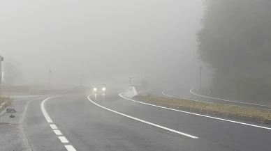 Bolu Dağı'nda yoğun sis! Sürücüler dikkatli olmalı
