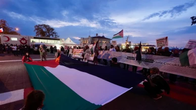 Kadıköy'de Filistin'e destek yürüyüşü: İsrail'e ambargo Filistin'e özgürlük