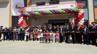 TOBB Başkanı Hisarcıklıoğlu Tekirdağ’da Anaokulu açılışına katıldı