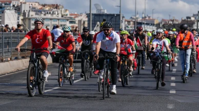 İstanbul'da "Sumud İçin Pedallıyoruz" etkinliği ile Filistin'e destek