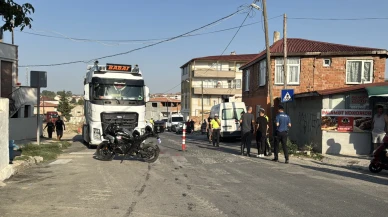 Kırklareli'nde tırın çarptığı kadın hastaneye kaldırıldı sürücü gözaltında