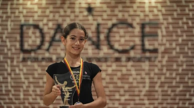 İzmirli 10 yaşındaki dansçı Lena uluslararası arenada şampiyonluğunu ilan etti