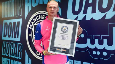 Erling Haaland Guinness Dünya Rekorları'na yenilerini ekledi