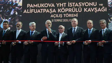 PAMUKOVA YHT İSTASYONU VE ALİFUATPAŞA KÖPRÜLÜ KAVŞAĞI TÖRENLE AÇILDI