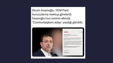 Ekrem İmamoğlu’ndan YENİ Parti Kurucularına Mektup: "Cumhurbaşkanı Adayı" İmzası Dikkat Çekti