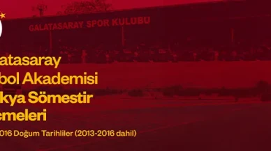 Trakya'daki genç yeteneklere büyük fırsat: Galatasaray Futbol Akademisi seçmeleri başlıyor
