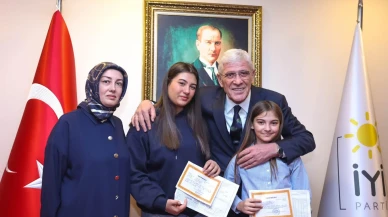 Müsavat Dervişoğlu, Sinan Ateş'in ailesini Genel Merkez'de kabul etti