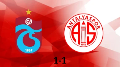 Trabzonspor, Antalya deplasmanından 1 puanla döndü