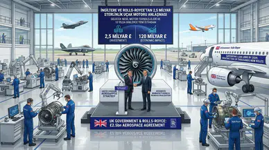 İngiltere ve Rolls-Royce’tan 2,5 Milyar Sterlinlik Uçak Motoru Anlaşması