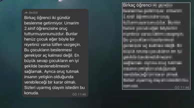 Oruçlu Öğrenciler İçin Gönderilen Mesaj, Veliler arasında tartışma yarattı