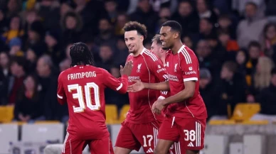 Liverpool, FA Cup'ta Wolverhampton'ı 3-1 yenerek çeyrek finale yükseldi