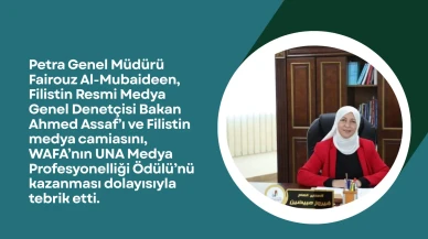 Petra Genel Müdürü'nden WAFA'ya büyük ödül tebriki: Filistin medyası için bir başarı hikayesi