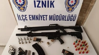 Bursa’da 10 adrese eş zamanlı baskın, silah ve mühimmat ele geçirildi