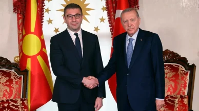 Cumhurbaşkanı Erdoğan, Kuzey Makedonya Başbakanı Mickoski'yi kabul etti