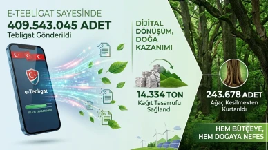 Dijital dönüşüm orman oldu: e-Tebligat sayesinde 243 bin ağaç kurtarıldı!