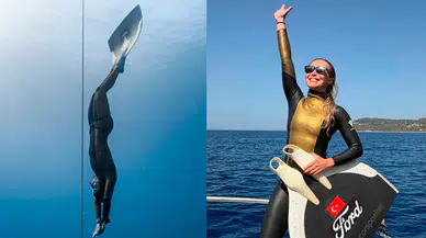 Şahika Ercümen, Kaş'ta İki Altın Madalya ile Serbest Dalış Şampiyonası'nı Kazandı
