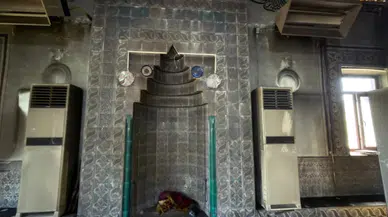 Sincan Temelli'de cami yangını paniğe neden oldu