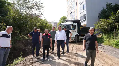 Giresun'da sel sonrası Başkan Köse sahada: Vatandaşın derdini dinledi